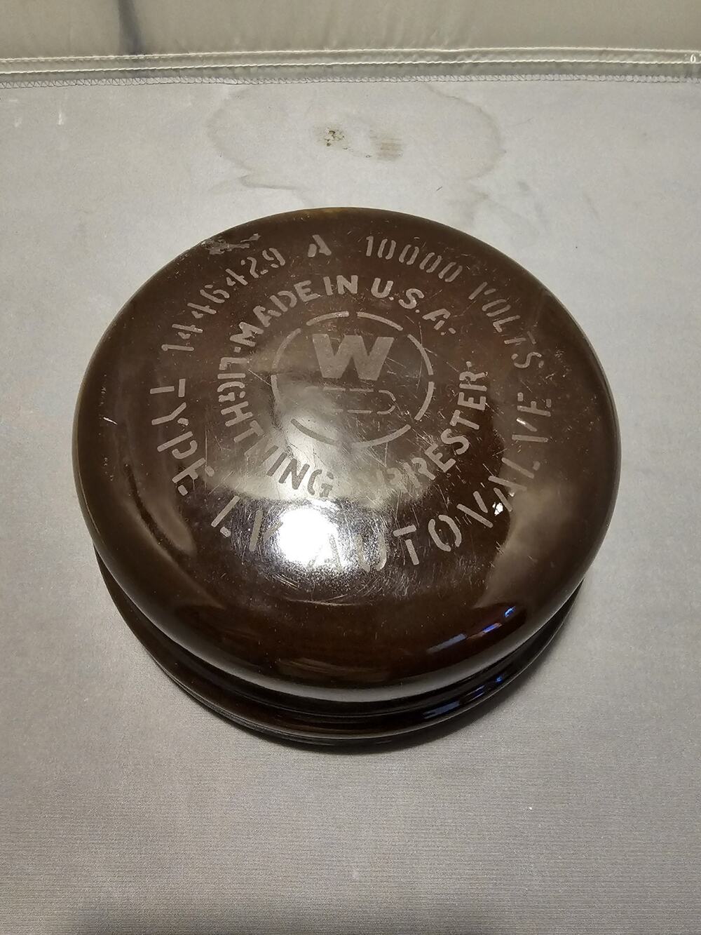 Vintage Westinghouse Autovalve Lightning Arrester Cap Only
